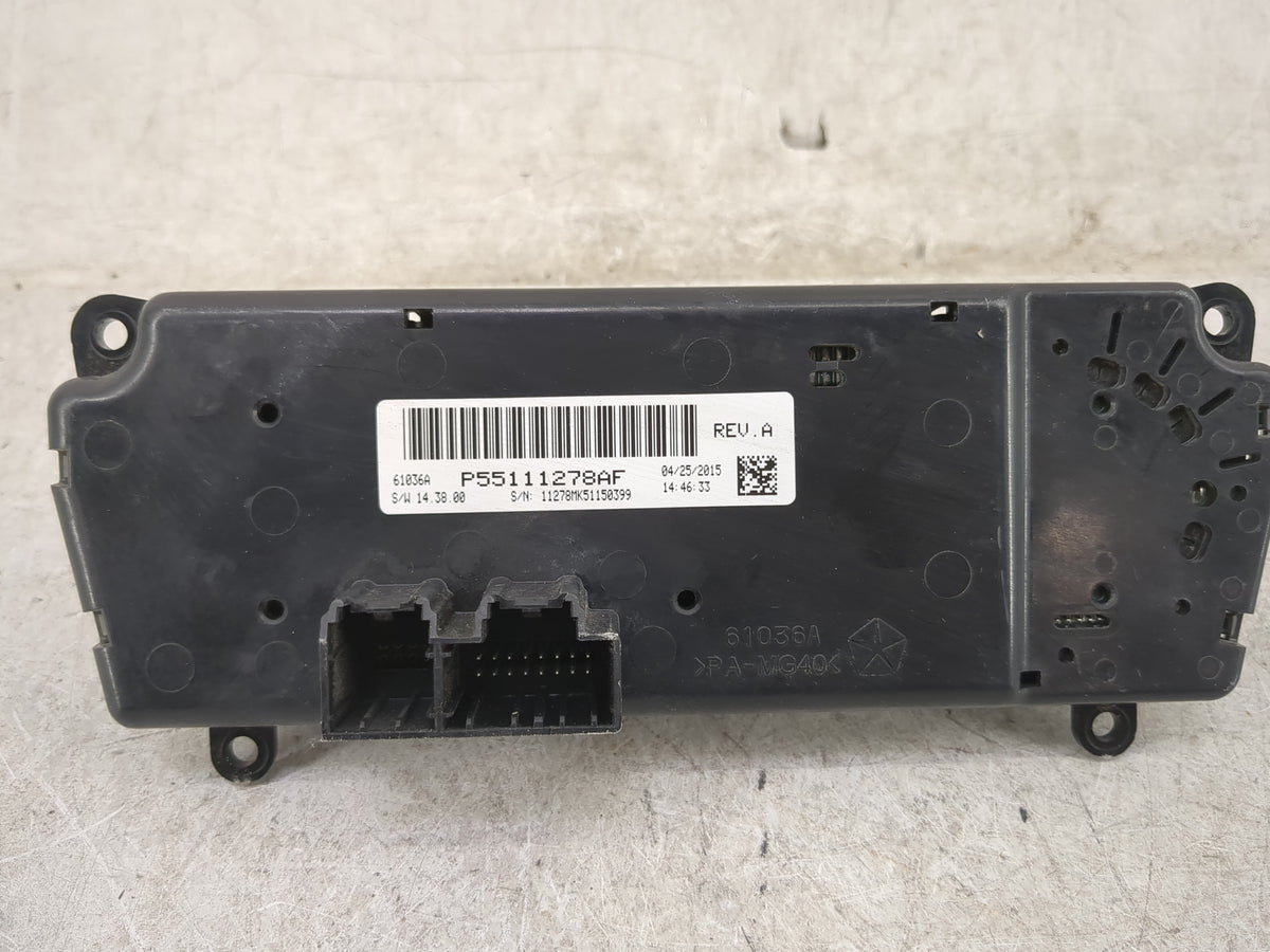 2011-2017 Jeep Patriot Climate Control Module Temperature AC/Heater Replacement P/N:P55111278AF Fits OEM Used Auto Parts - O