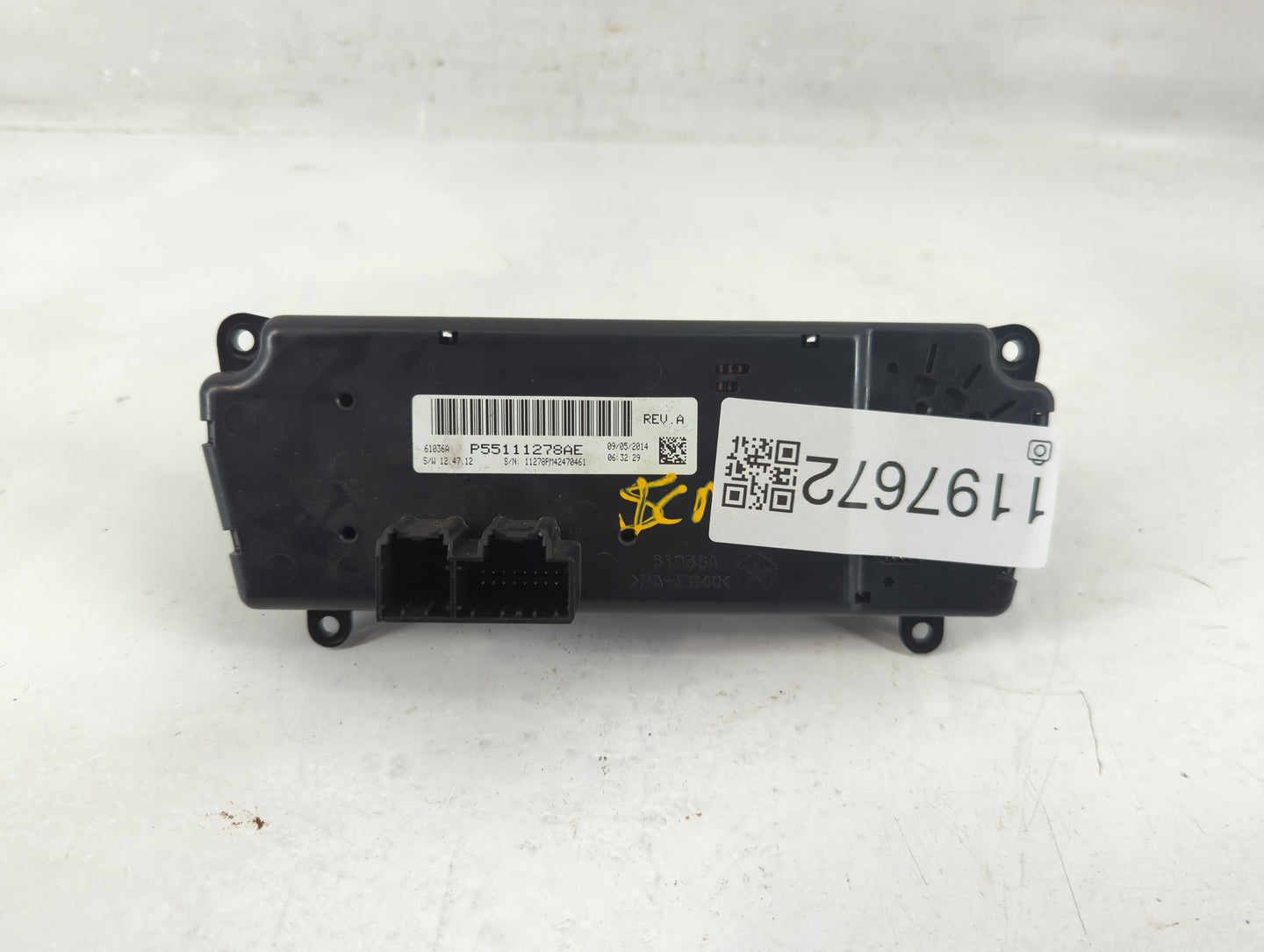 2011-2017 Jeep Patriot Climate Control Module Temperature AC/Heater Replacement P/N:P55111278AE Fits OEM Used Auto Parts - O