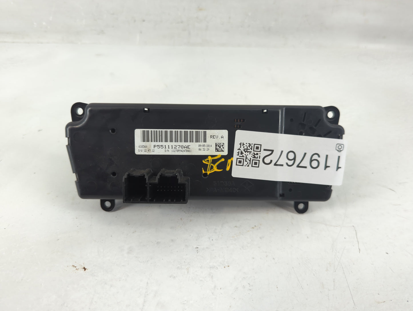 2011-2017 Jeep Patriot Climate Control Module Temperature AC/Heater Replacement P/N:P55111278AE Fits OEM Used Auto Parts - O
