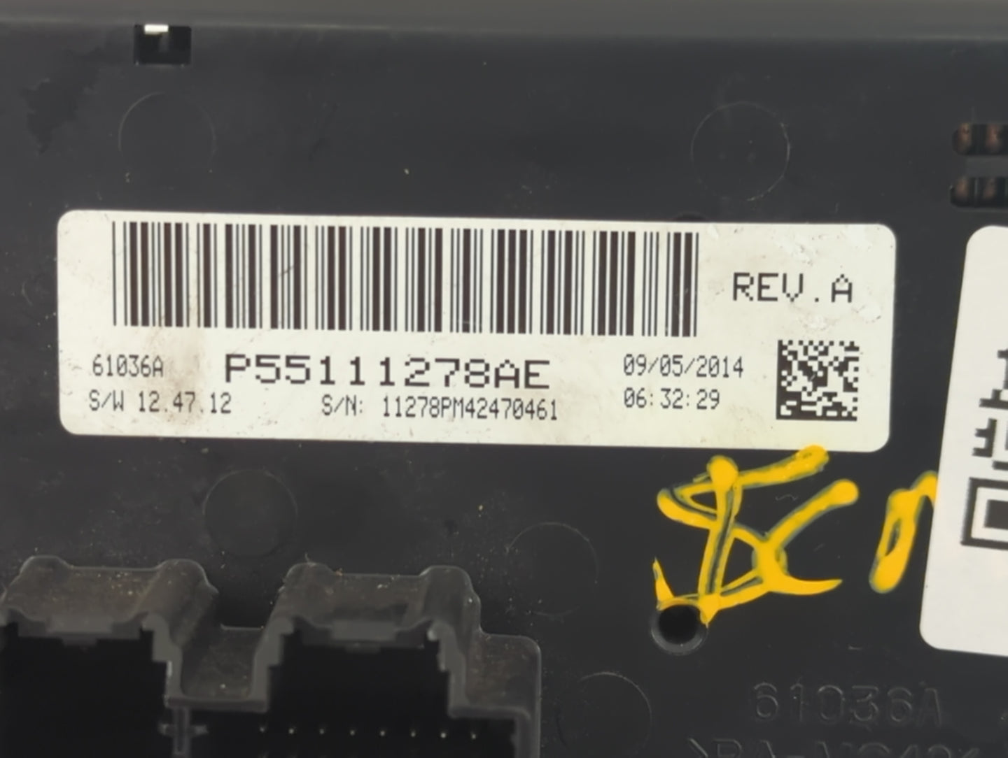 2011-2017 Jeep Patriot Climate Control Module Temperature AC/Heater Replacement P/N:P55111278AE Fits OEM Used Auto Parts - O