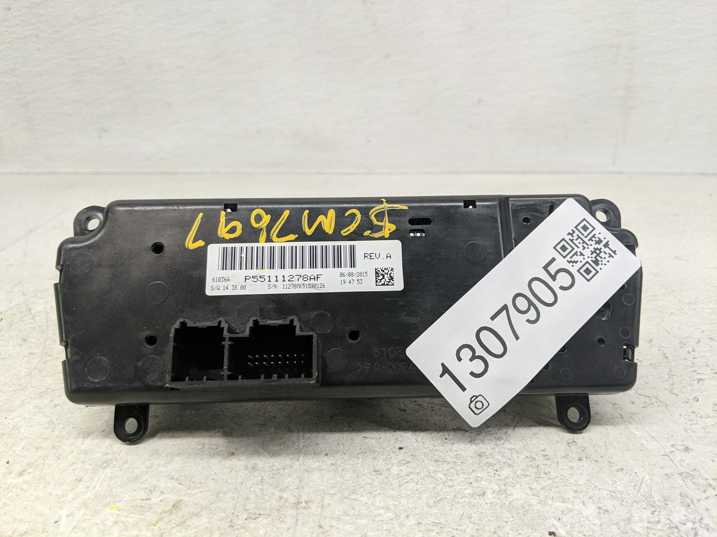 2011-2017 Jeep Patriot Climate Control Module Temperature AC/Heater Replacement P/N:P55111278AF Fits OEM Used Auto Parts - O