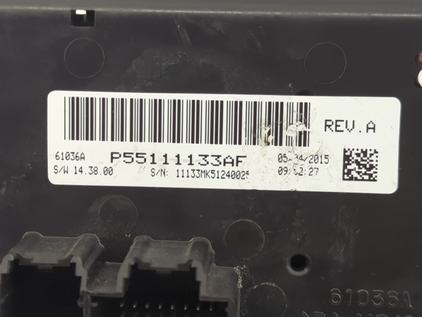 2011-2017 Jeep Patriot Climate Control Module Temperature AC/Heater Replacement P/N:P55111133AF Fits OEM Used Auto Parts - O