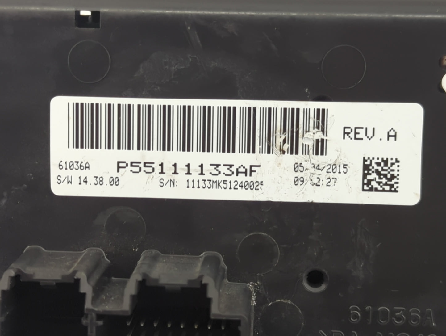 2011-2017 Jeep Patriot Climate Control Module Temperature AC/Heater Replacement P/N:P55111133AF Fits OEM Used Auto Parts - O