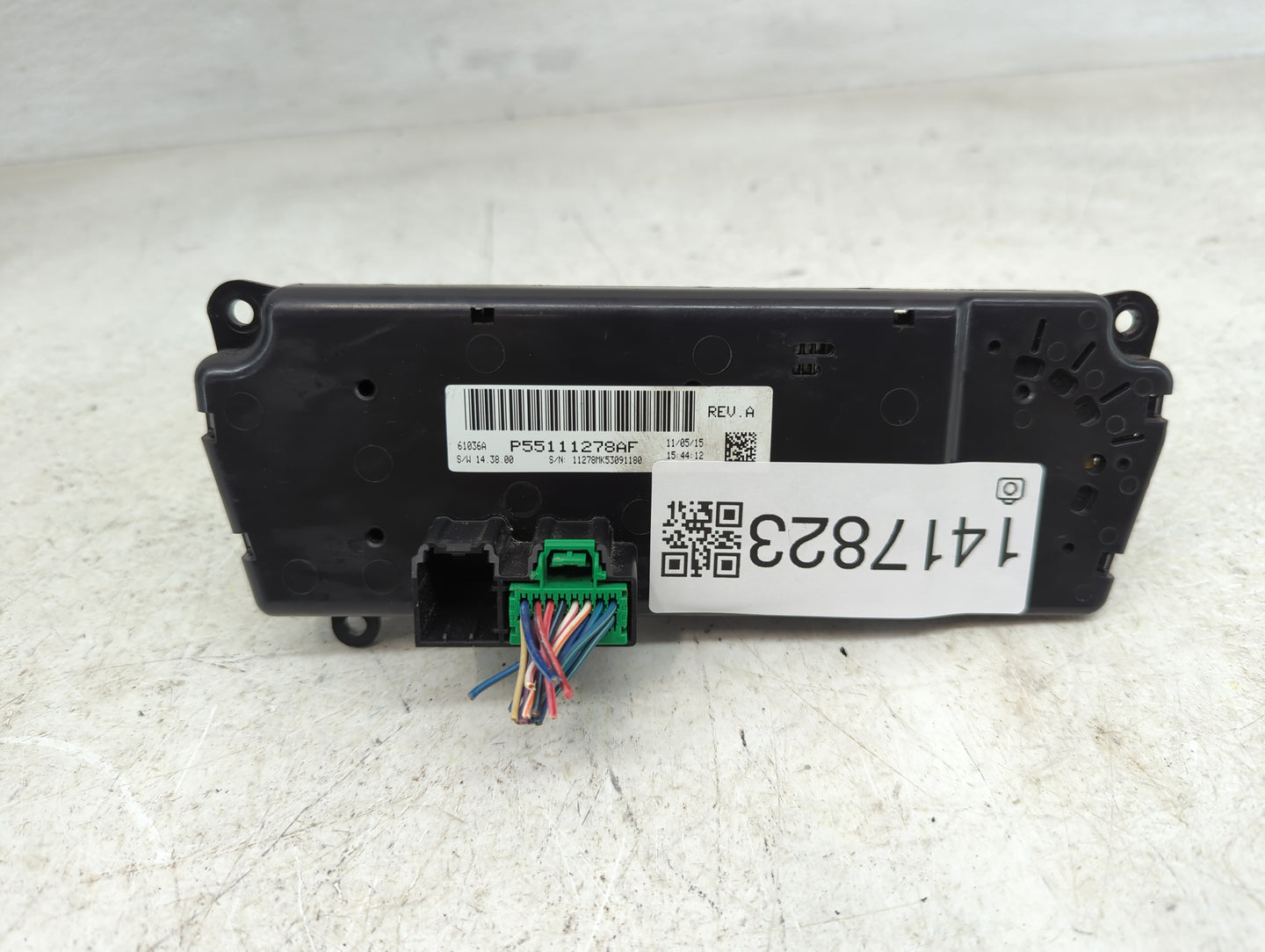 2011-2017 Jeep Patriot Climate Control Module Temperature AC/Heater Replacement P/N:P55111278AF Fits OEM Used Auto Parts - O