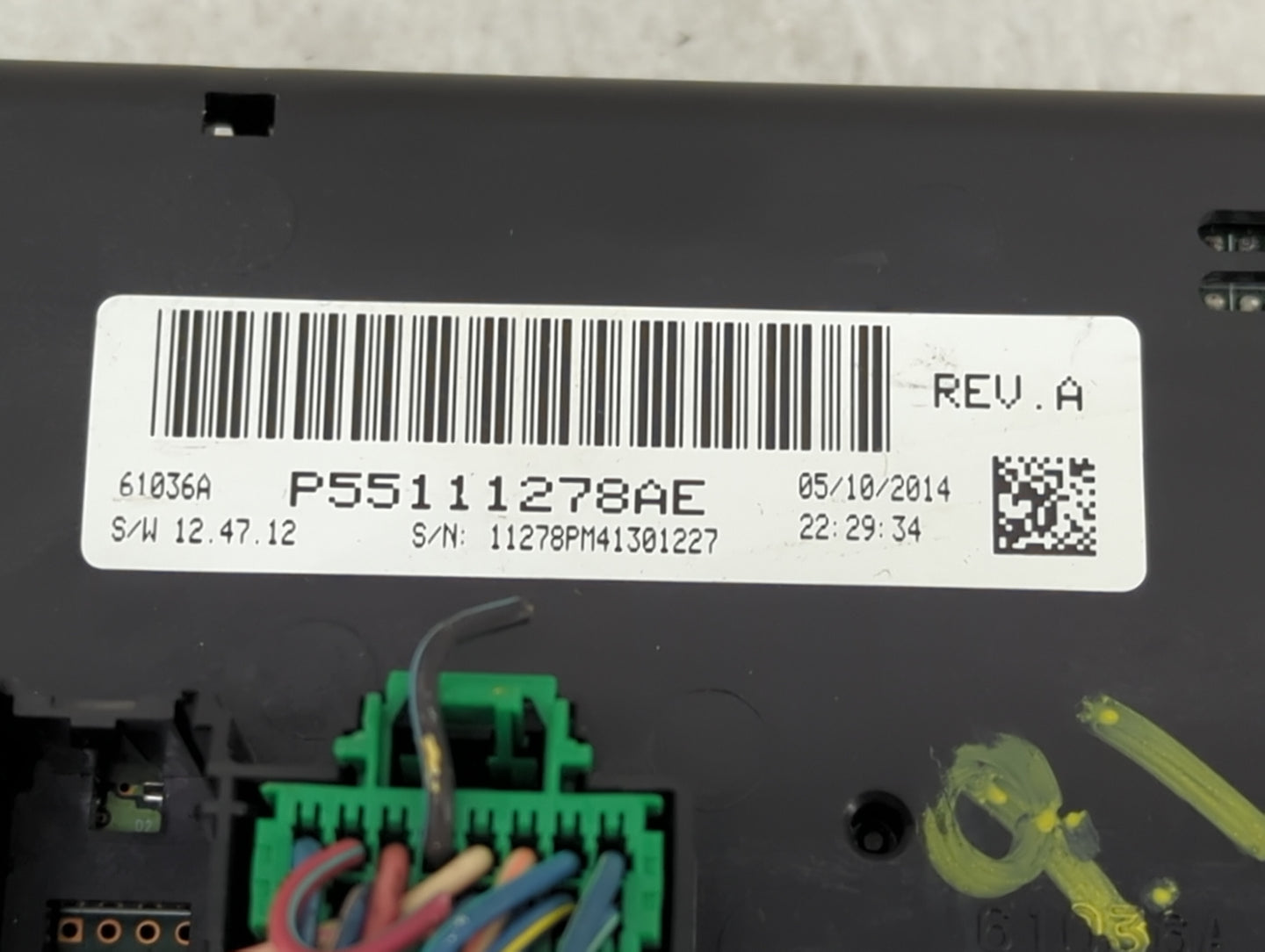 2011-2017 Jeep Patriot Climate Control Module Temperature AC/Heater Replacement P/N:P55111278AE Fits OEM Used Auto Parts - O