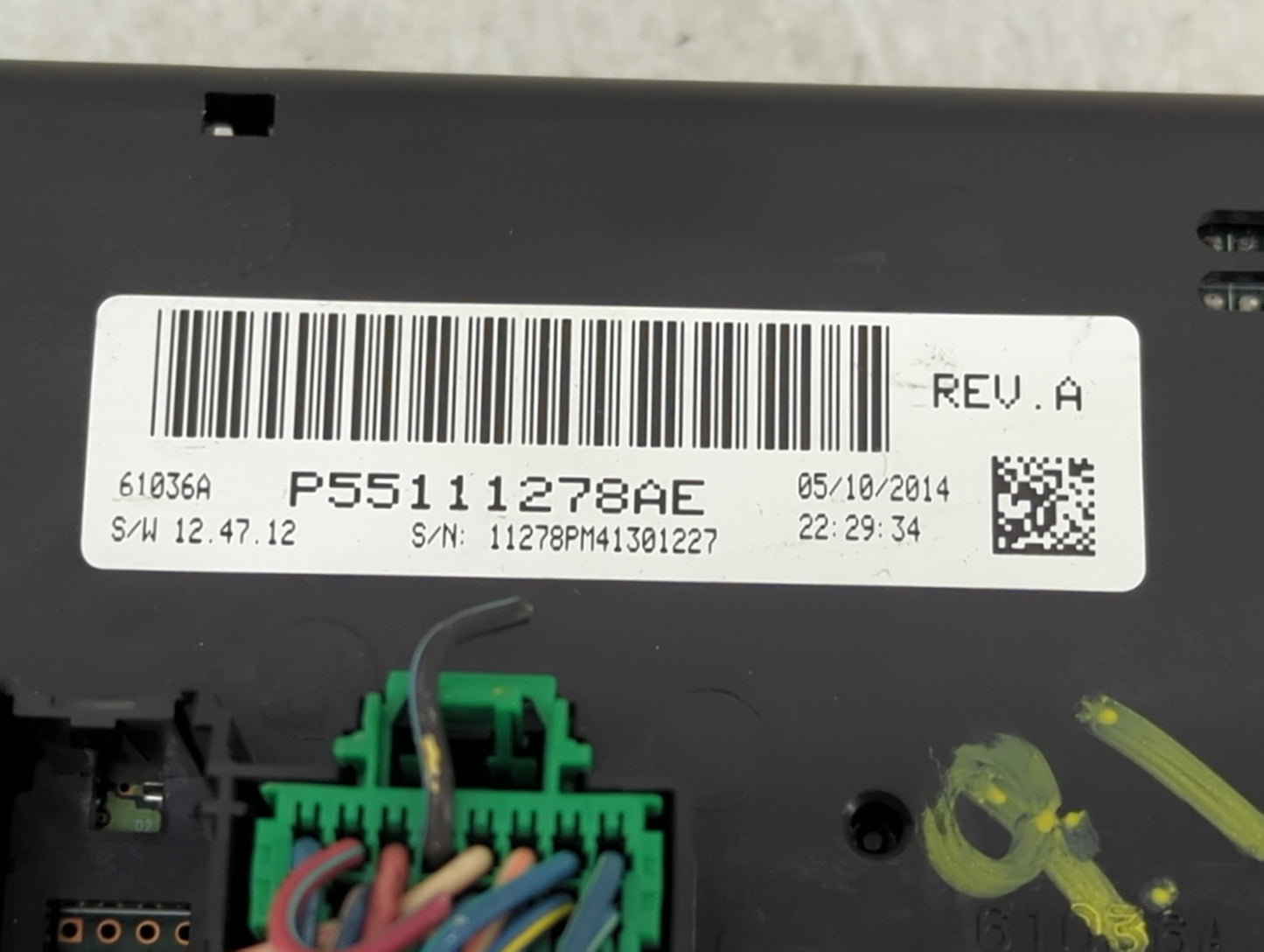 2011-2017 Jeep Patriot Climate Control Module Temperature AC/Heater Replacement P/N:P55111278AE Fits OEM Used Auto Parts - O