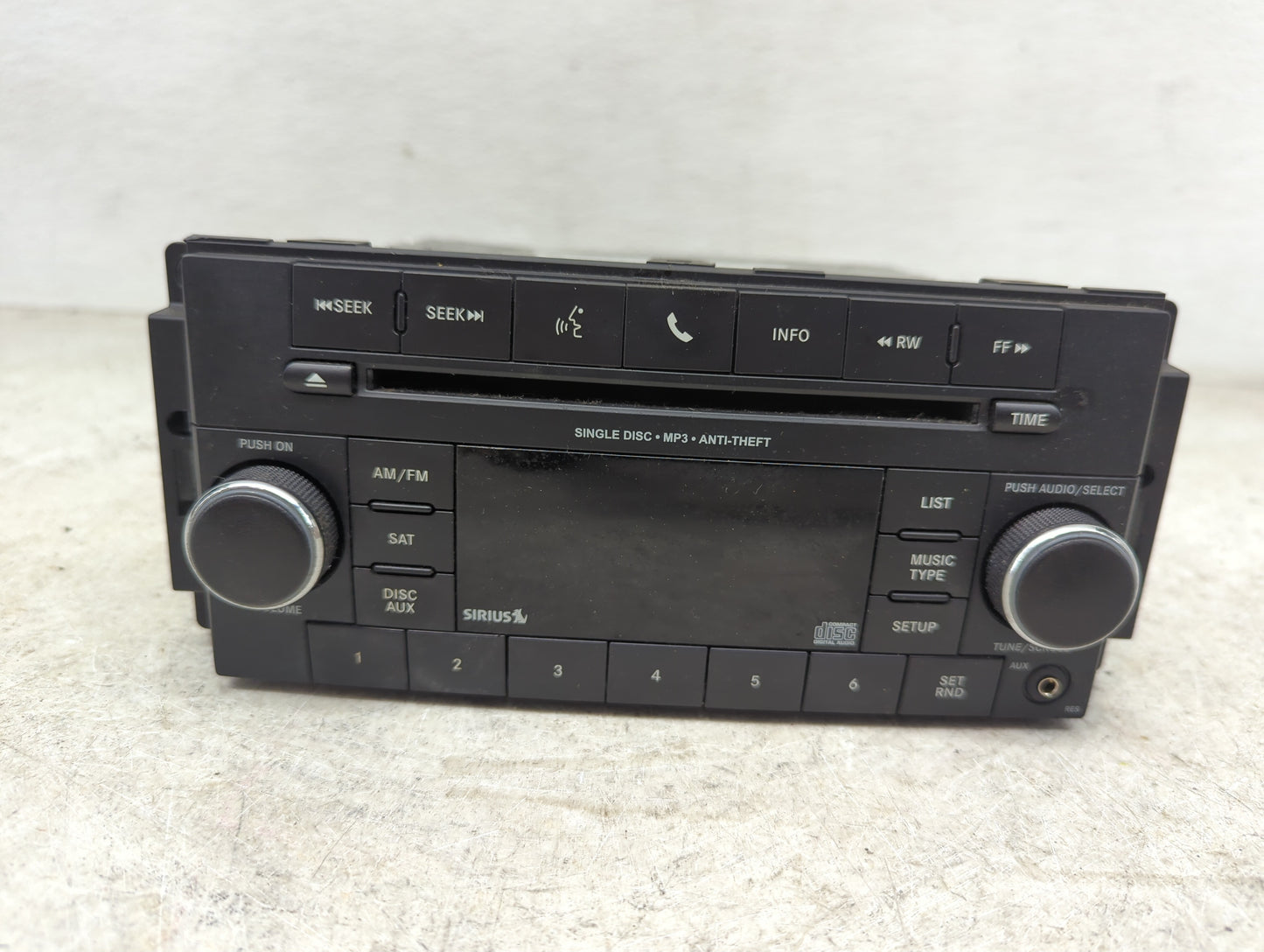 2013-2017 Jeep Patriot Radio AM FM Cd Player Receiver Replacement P/N:P05091197AE SPNP05091197AE Fits OEM Used Auto Parts - 