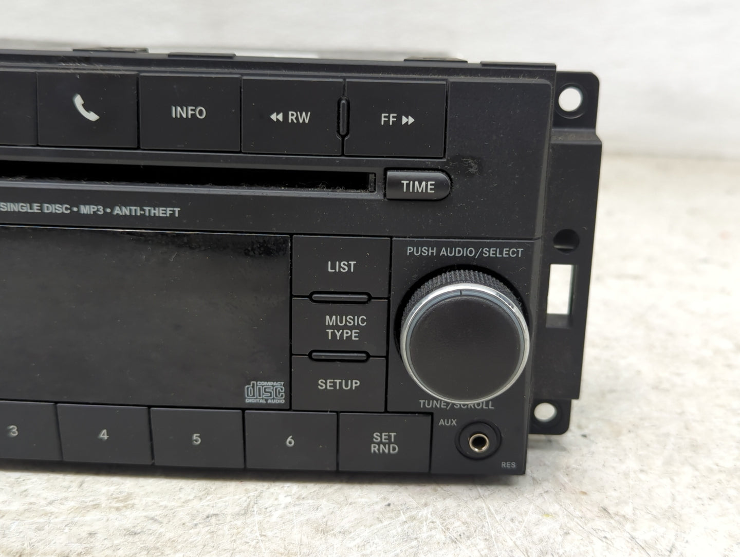 2013-2017 Jeep Patriot Radio AM FM Cd Player Receiver Replacement P/N:P05091197AE SPNP05091197AE Fits OEM Used Auto Parts - 