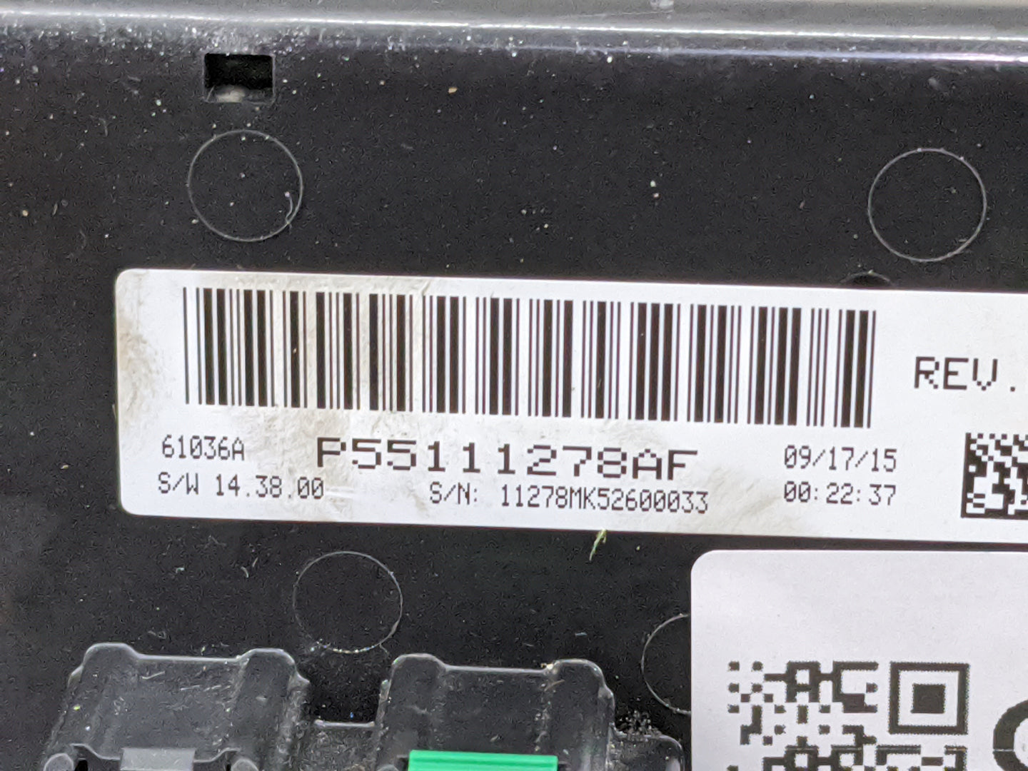 2011-2017 Jeep Patriot Climate Control Module Temperature AC/Heater Replacement P/N:P55111278AF Fits OEM Used Auto Parts - O