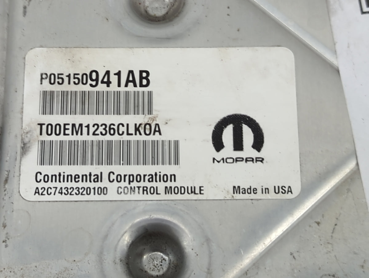 2013-2017 Jeep Patriot PCM Engine Control Computer ECU ECM PCU OEM P/N:P05150941AB T00EM1236CLK0A Fits 2013 2014 2015 2016 2