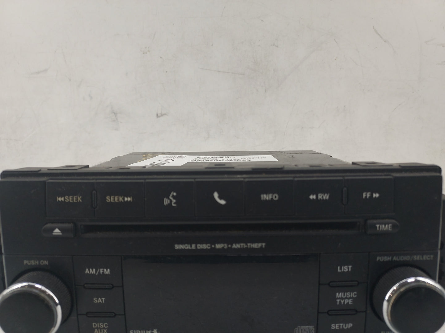 2012-2017 Jeep Patriot Radio AM FM Cd Player Receiver Replacement P/N:P05091197AE SPNP05091197AE Fits OEM Used Auto Parts - 