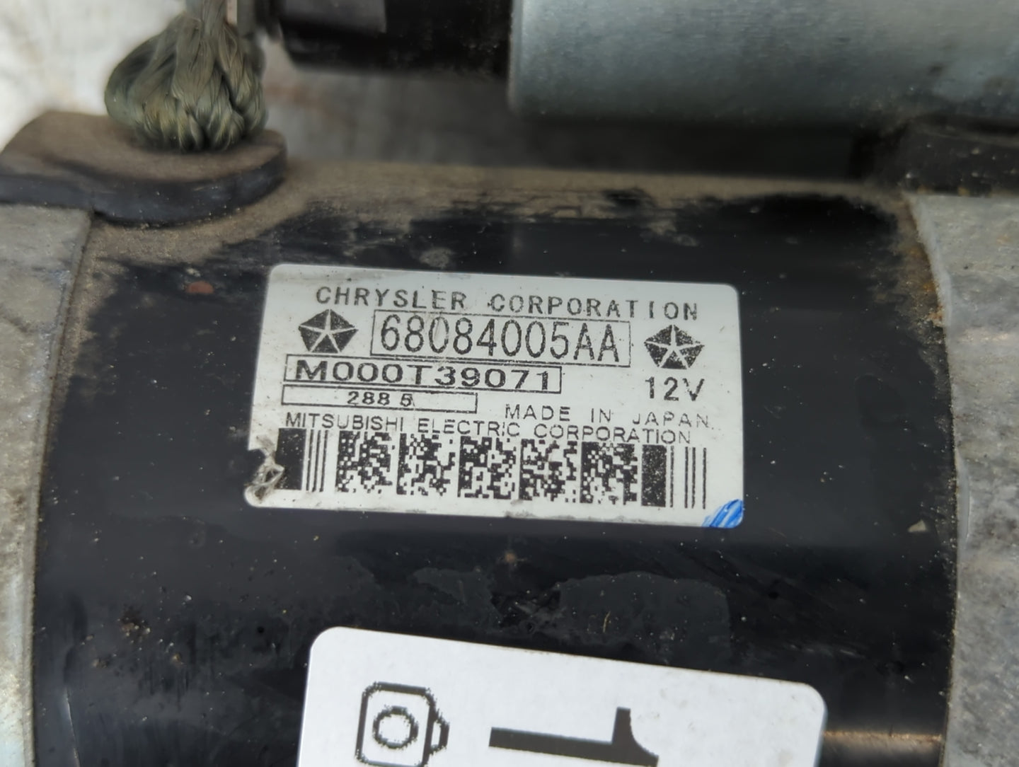 2015-2021 Jeep Renegade Car Starter Motor Solenoid OEM P/N:M000T39071 68084005AA Fits OEM Used Auto Parts - Oemusedautoparts