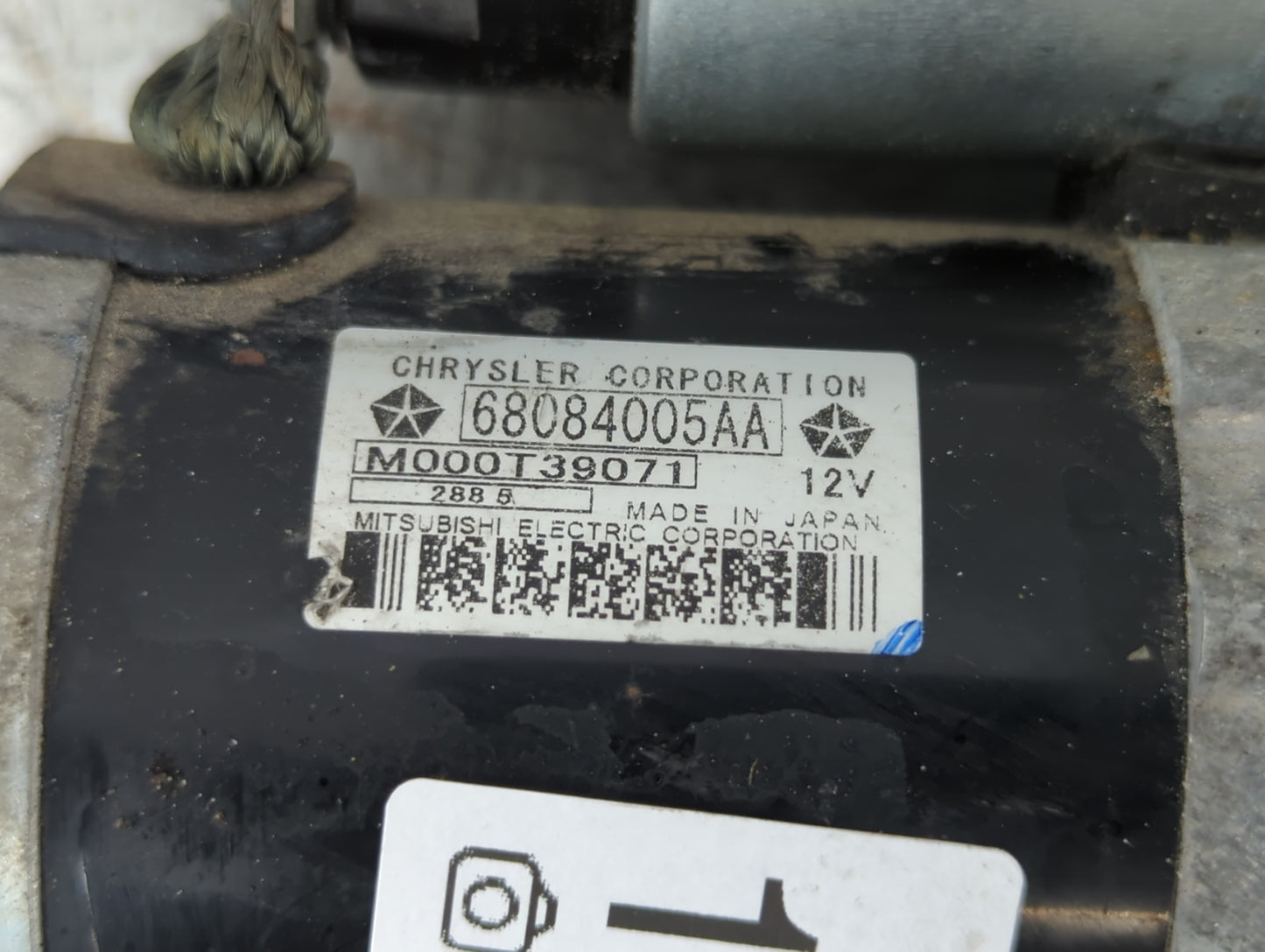 2015-2021 Jeep Renegade Car Starter Motor Solenoid OEM P/N:M000T39071 68084005AA Fits OEM Used Auto Parts - Oemusedautoparts