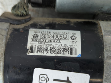 2015-2021 Jeep Renegade Car Starter Motor Solenoid OEM P/N:M000T39071 68084005AA Fits OEM Used Auto Parts