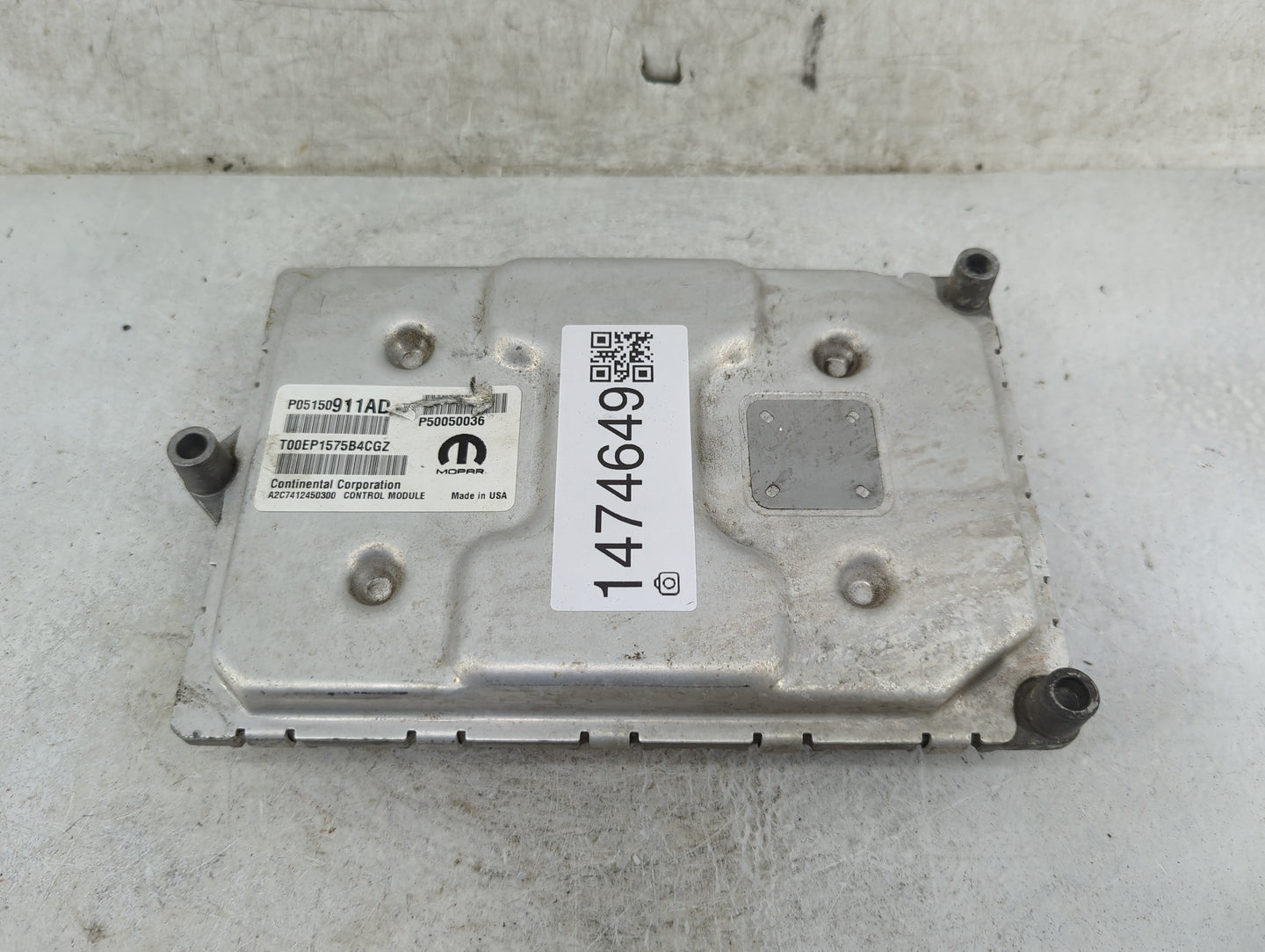 2015-2017 Jeep Renegade PCM Engine Control Computer ECU ECM PCU OEM P/N:P05150911AD P50050036 Fits Fits 2015 2016 2017 OEM U