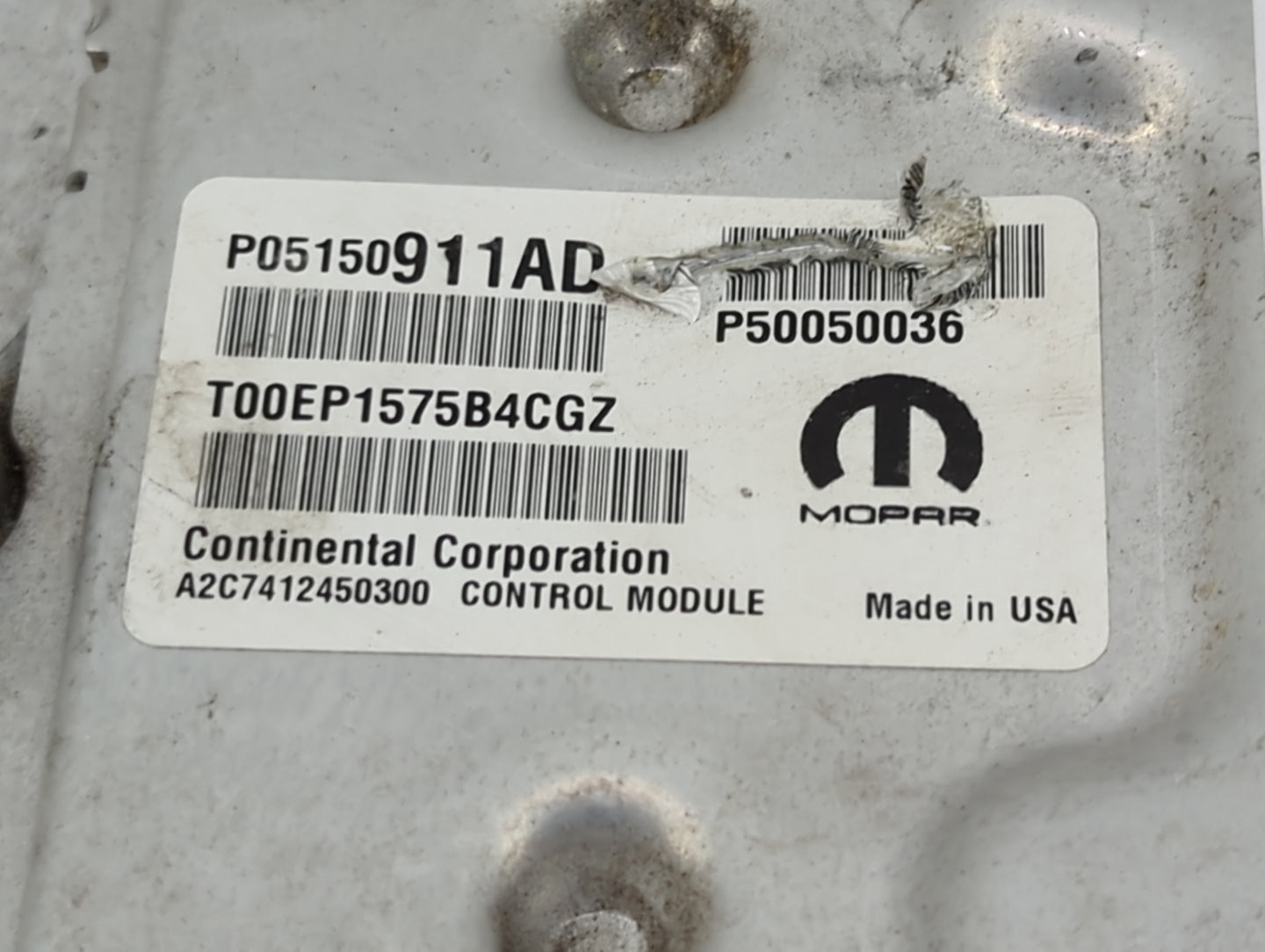 2015-2017 Jeep Renegade PCM Engine Control Computer ECU ECM PCU OEM P/N:P05150911AD P50050036 Fits Fits 2015 2016 2017 OEM U