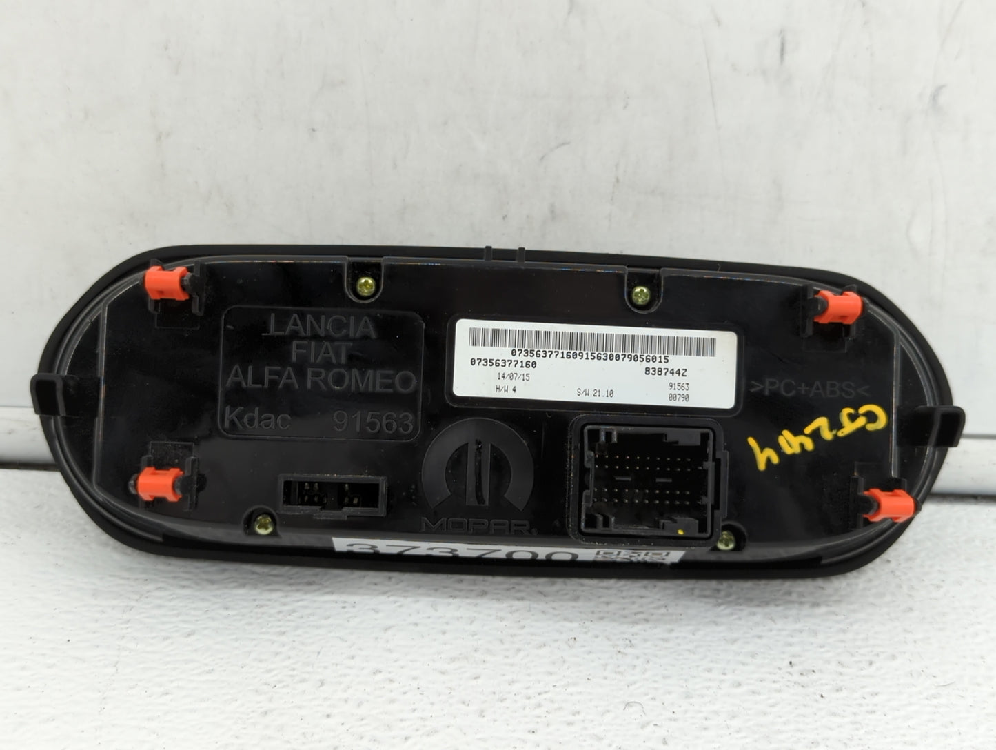 2015-2016 Jeep Renegade Climate Control Module Temperature AC/Heater Replacement P/N:735637717 7356461040 Fits Fits 2015 201