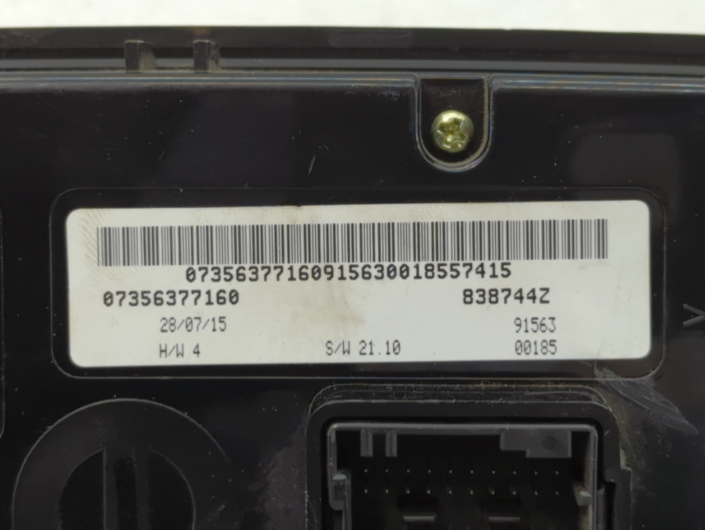 2015-2016 Jeep Renegade Climate Control Module Temperature AC/Heater Replacement P/N:07356377160 Fits Fits 2015 2016 OEM Use