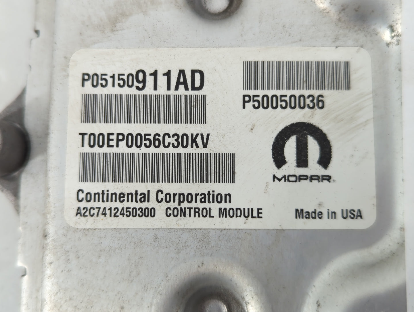 2015-2017 Jeep Renegade PCM Engine Control Computer ECU ECM PCU OEM P/N:P05150911AD Fits Fits 2015 2016 2017 OEM Used Auto P