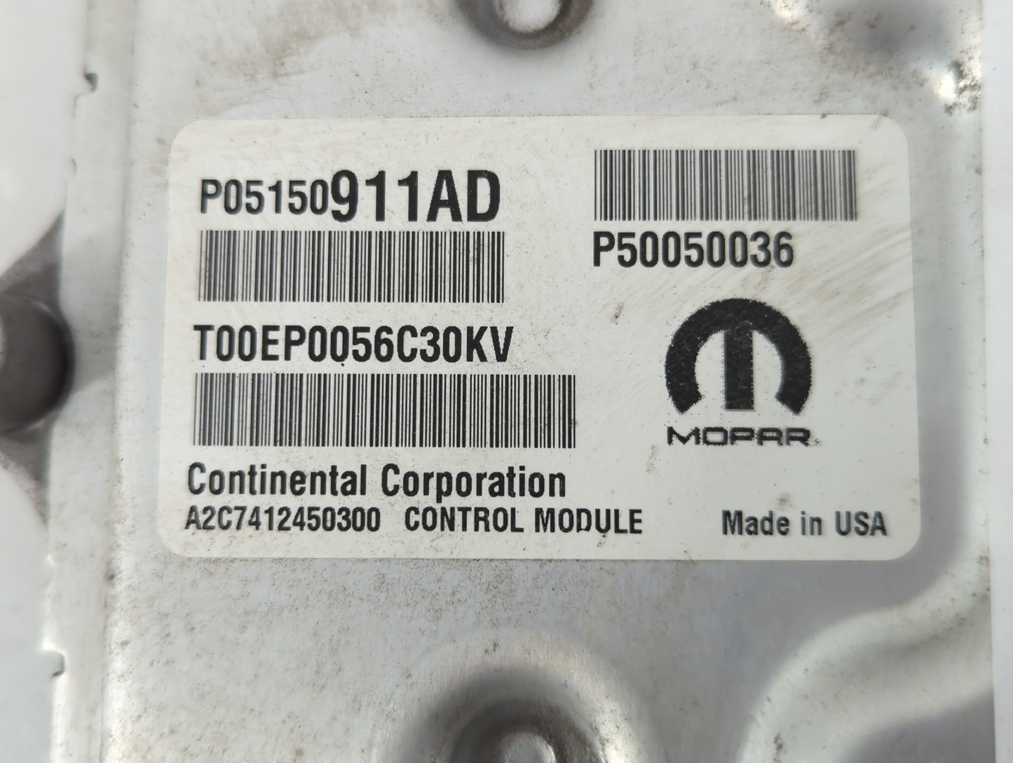2015-2017 Jeep Renegade PCM Engine Control Computer ECU ECM PCU OEM P/N:P05150911AD Fits Fits 2015 2016 2017 OEM Used Auto P