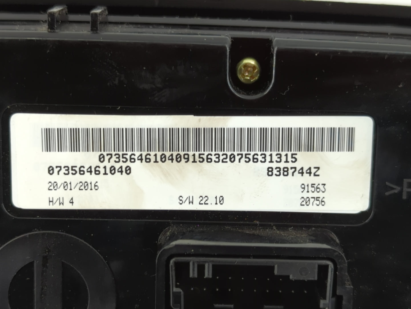2015-2016 Jeep Renegade Climate Control Module Temperature AC/Heater Replacement P/N:07356461040 838744Z Fits Fits 2015 2016