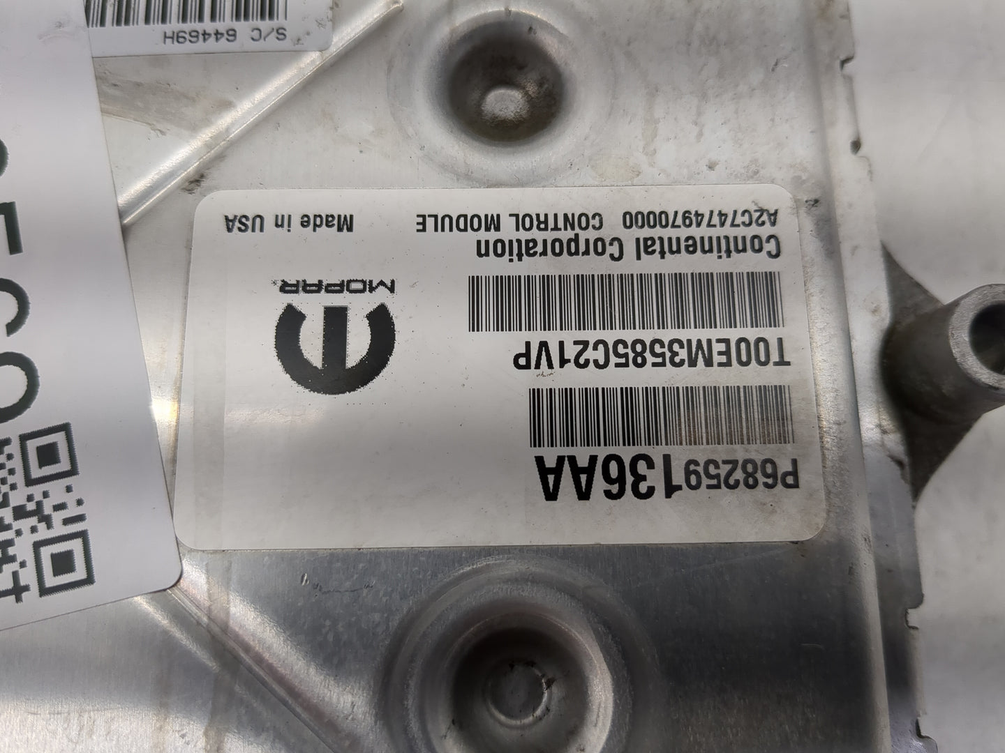 2016-2018 Jeep Wrangler PCM Engine Control Computer ECU ECM PCU OEM P/N:68259136AA Fits Fits 2016 2017 2018 OEM Used Auto Pa