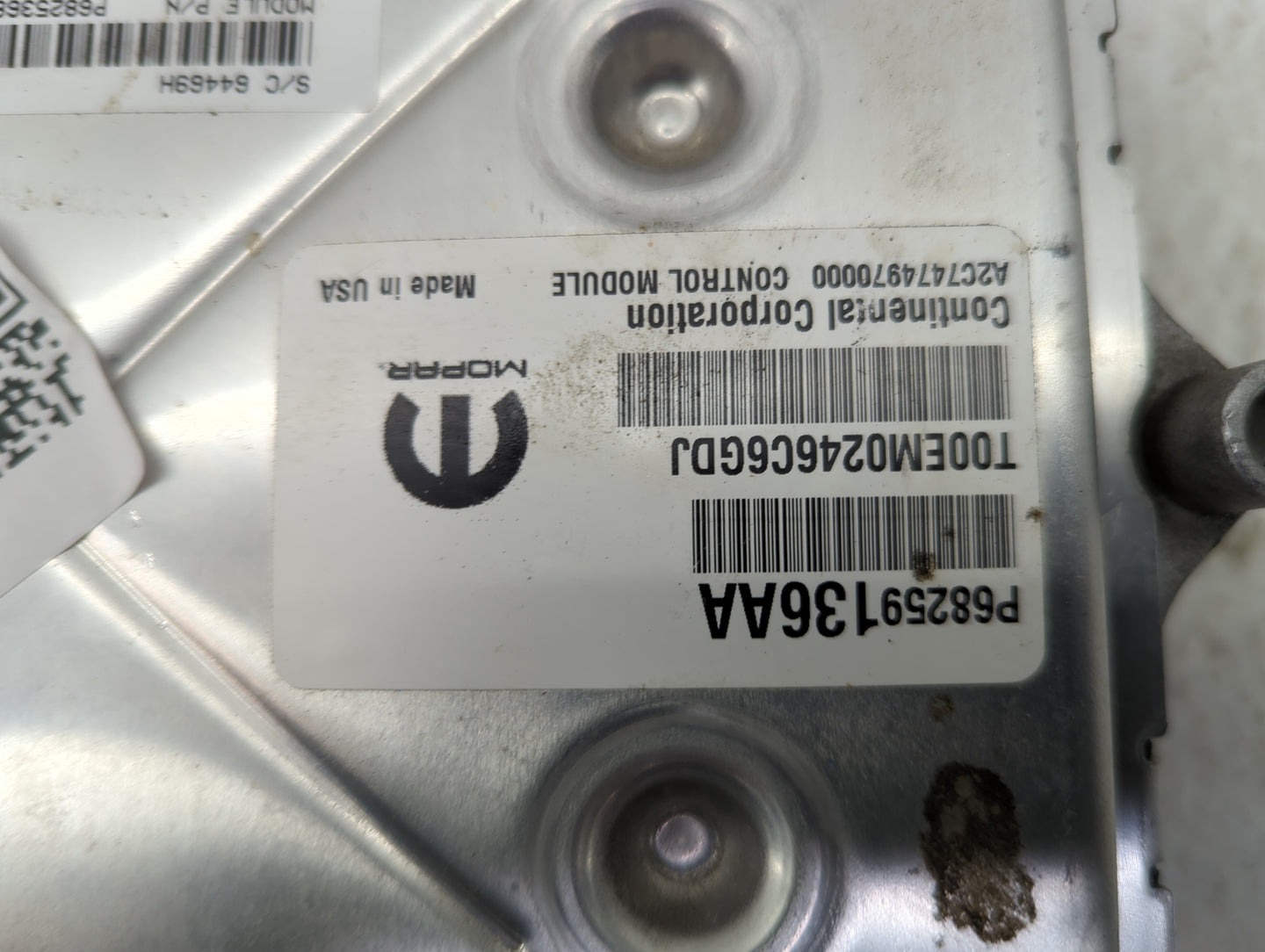 2016-2018 Jeep Wrangler PCM Engine Control Computer ECU ECM PCU OEM P/N:P68259136AA P68253680AC Fits Fits 2016 2017 2018 OEM