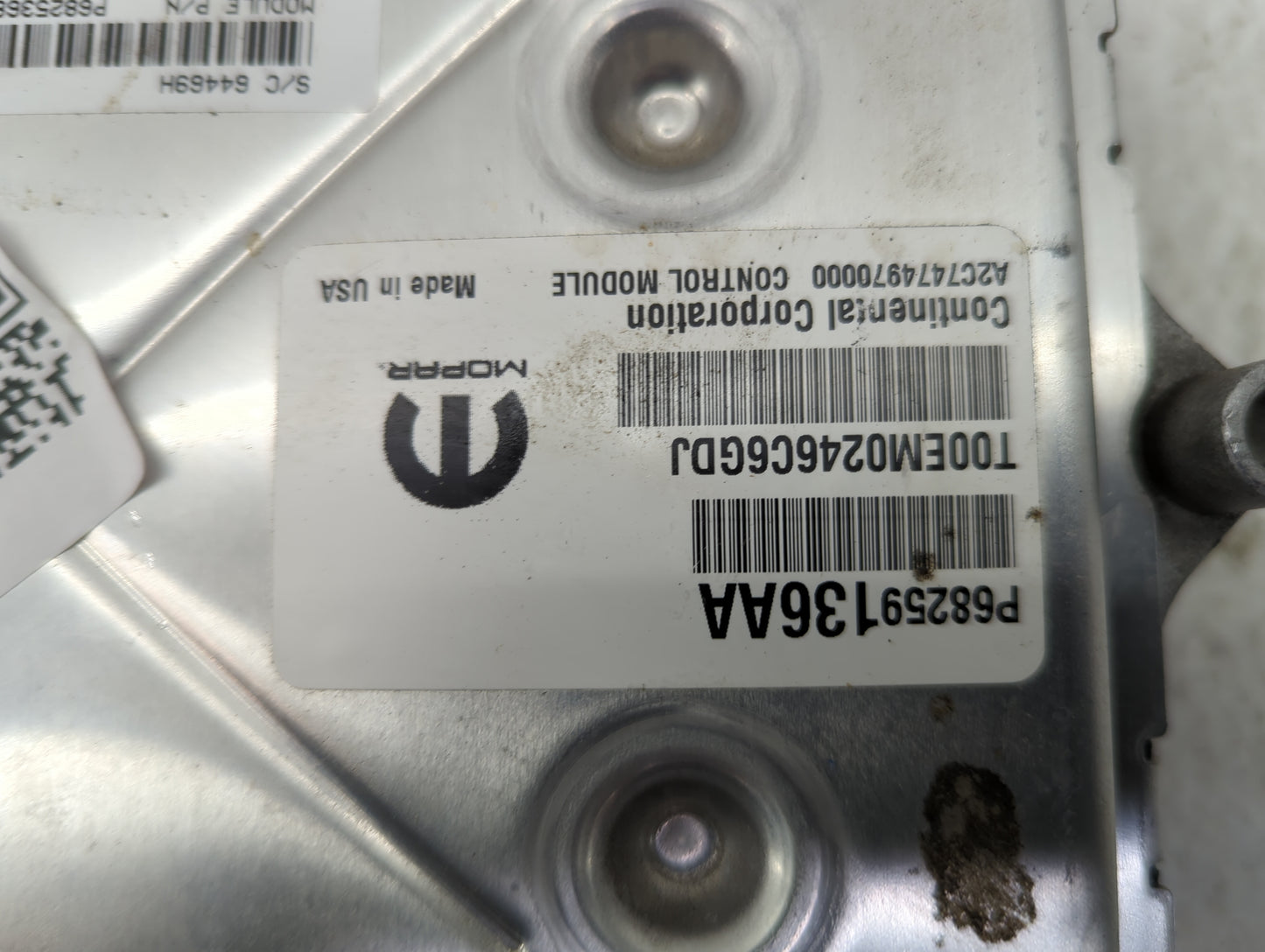 2016-2018 Jeep Wrangler PCM Engine Control Computer ECU ECM PCU OEM P/N:P68259136AA P68253680AC Fits Fits 2016 2017 2018 OEM