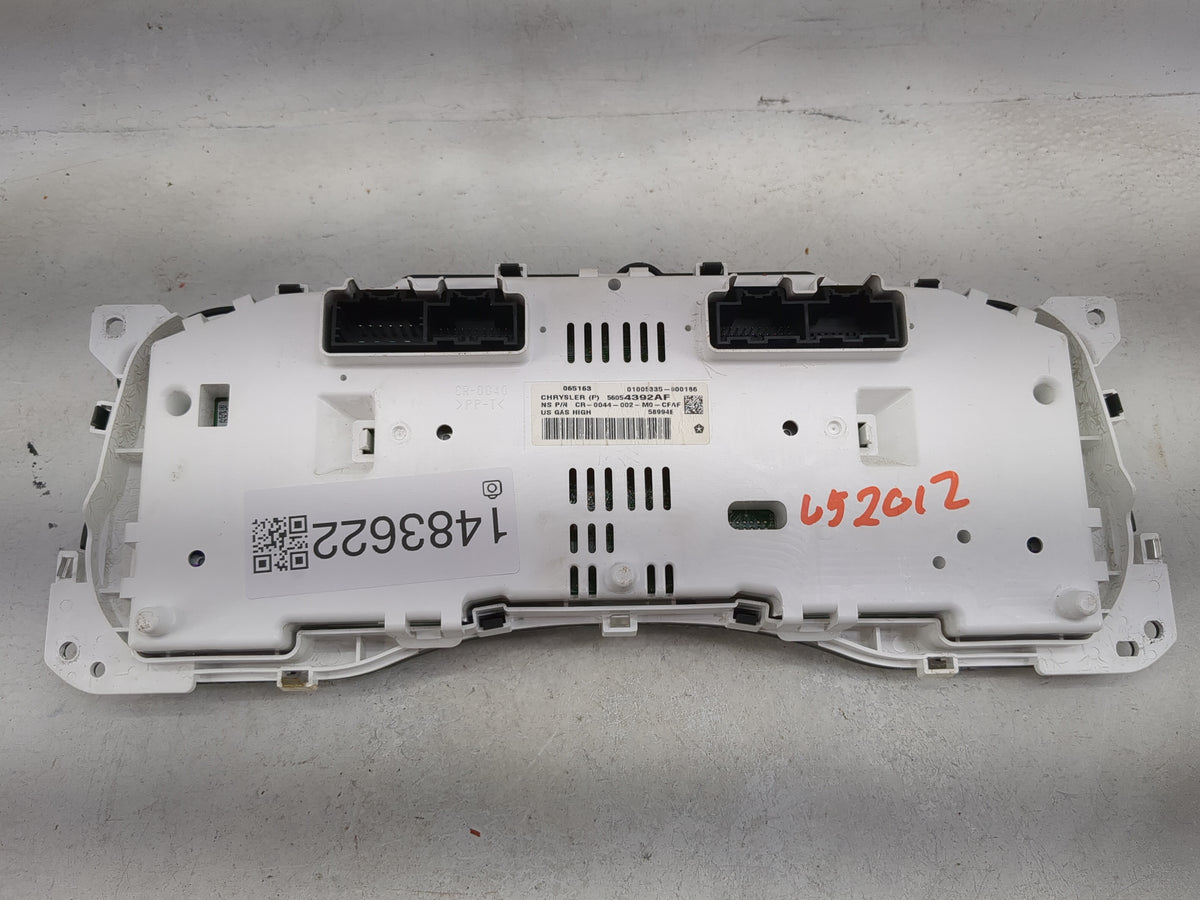 2015-2018 Jeep Wrangler Instrument Cluster Speedometer Gauges P/N:56054392AF CR-0044-002-M0-CFAF Miles: Fits OEM Used Auto P