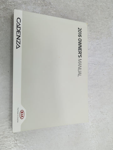 2016 Kia Cadenza Owners Manual Book Guide OEM Used Auto Parts - Oemusedautoparts1.com