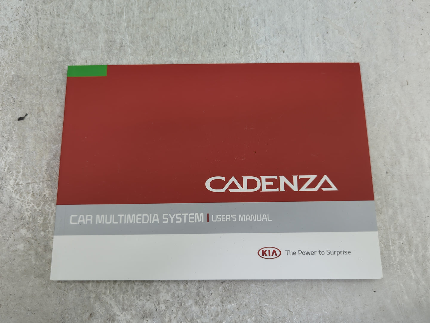 2016 Kia Cadenza Owners Manual Book Guide OEM Used Auto Parts - Oemusedautoparts1.com