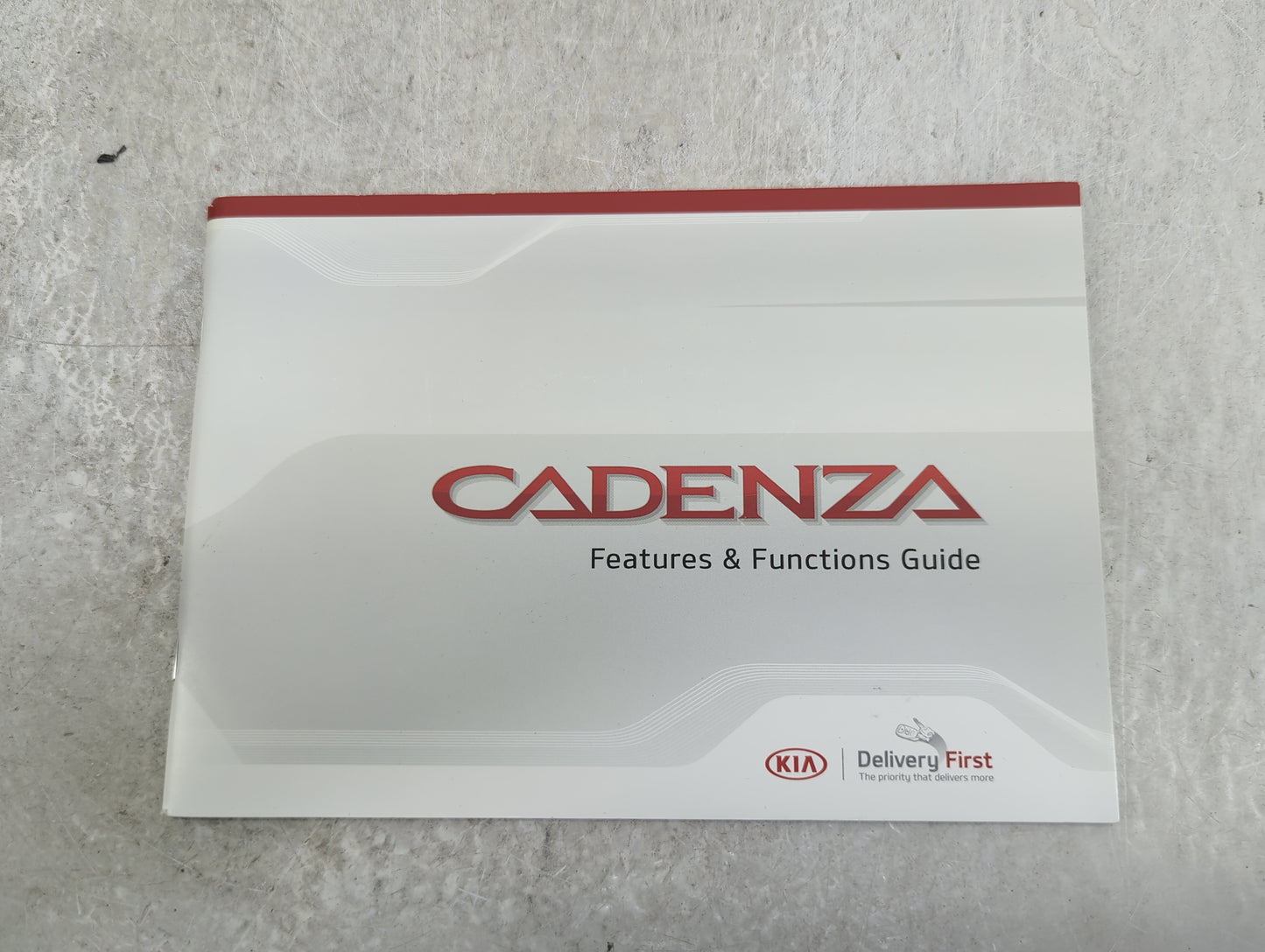 2016 Kia Cadenza Owners Manual Book Guide OEM Used Auto Parts - Oemusedautoparts1.com