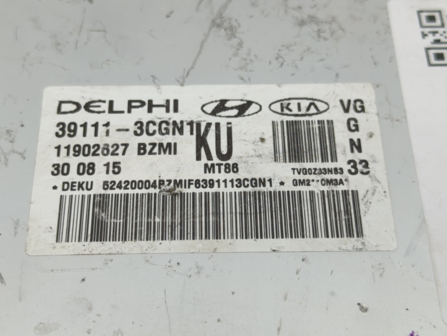 2014-2016 Kia Cadenza PCM Engine Control Computer ECU ECM PCU OEM P/N:39110-3CGN9 39110-3CGN8 Fits Fits 2014 2015 2016 OEM U
