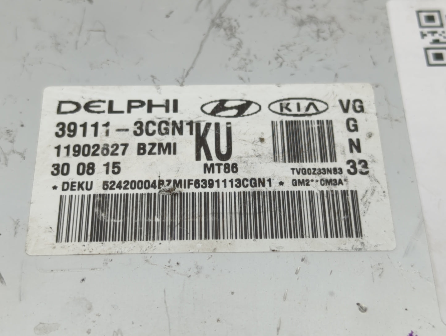 2014-2016 Kia Cadenza PCM Engine Control Computer ECU ECM PCU OEM P/N:39110-3CGN9 39110-3CGN8 Fits Fits 2014 2015 2016 OEM U