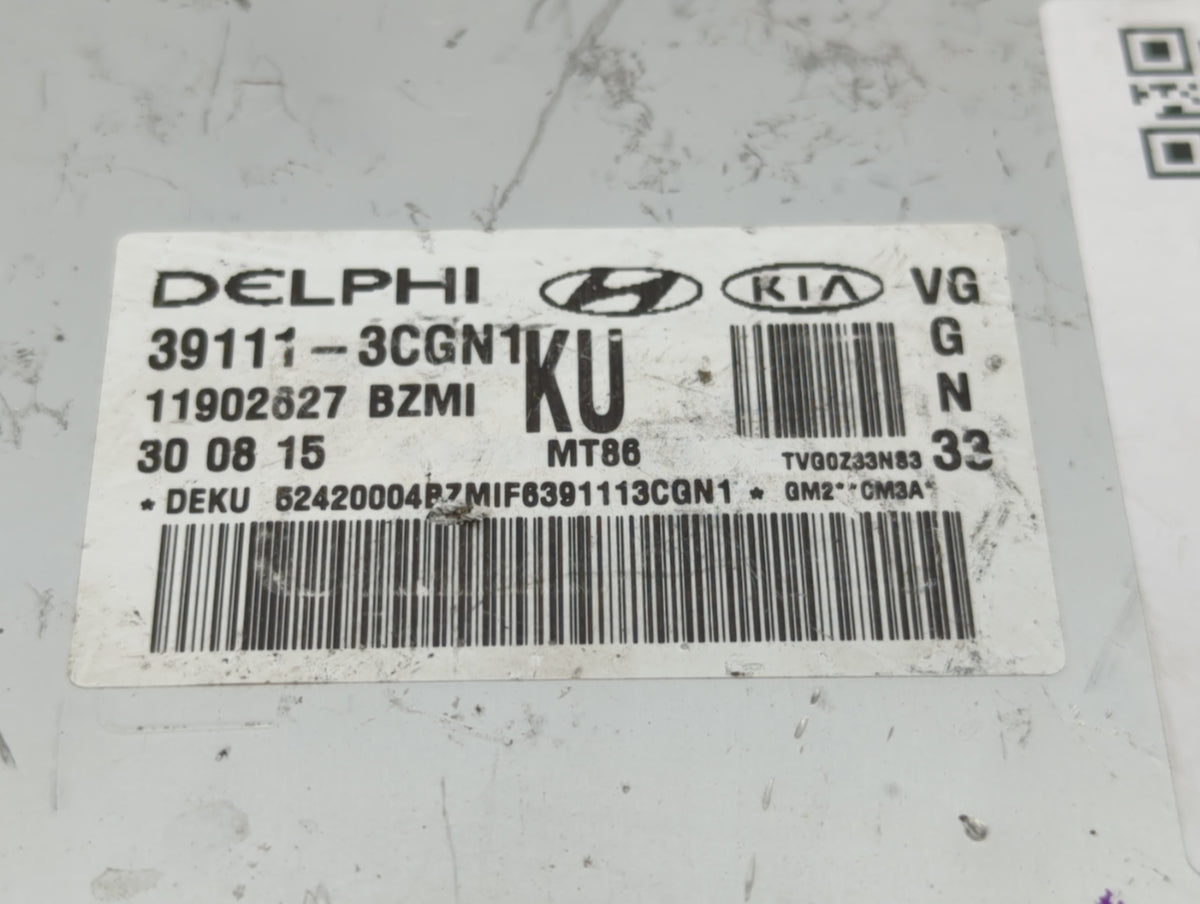 2014-2016 Kia Cadenza PCM Engine Control Computer ECU ECM PCU OEM P/N:39110-3CGN9 39110-3CGN8, 39111-3CGN1 Fits 2014 2015 20