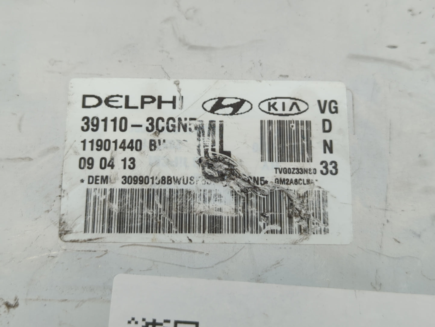 2014-2016 Kia Cadenza PCM Engine Control Computer ECU ECM PCU OEM P/N:39110-3CGN5 39110-3CGN9 Fits Fits 2014 2015 2016 OEM U