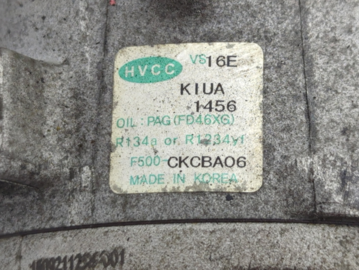 2014-2016 Kia Cadenza Air Conditioning A/c Ac Compressor Oem - Oemusedautoparts1.com