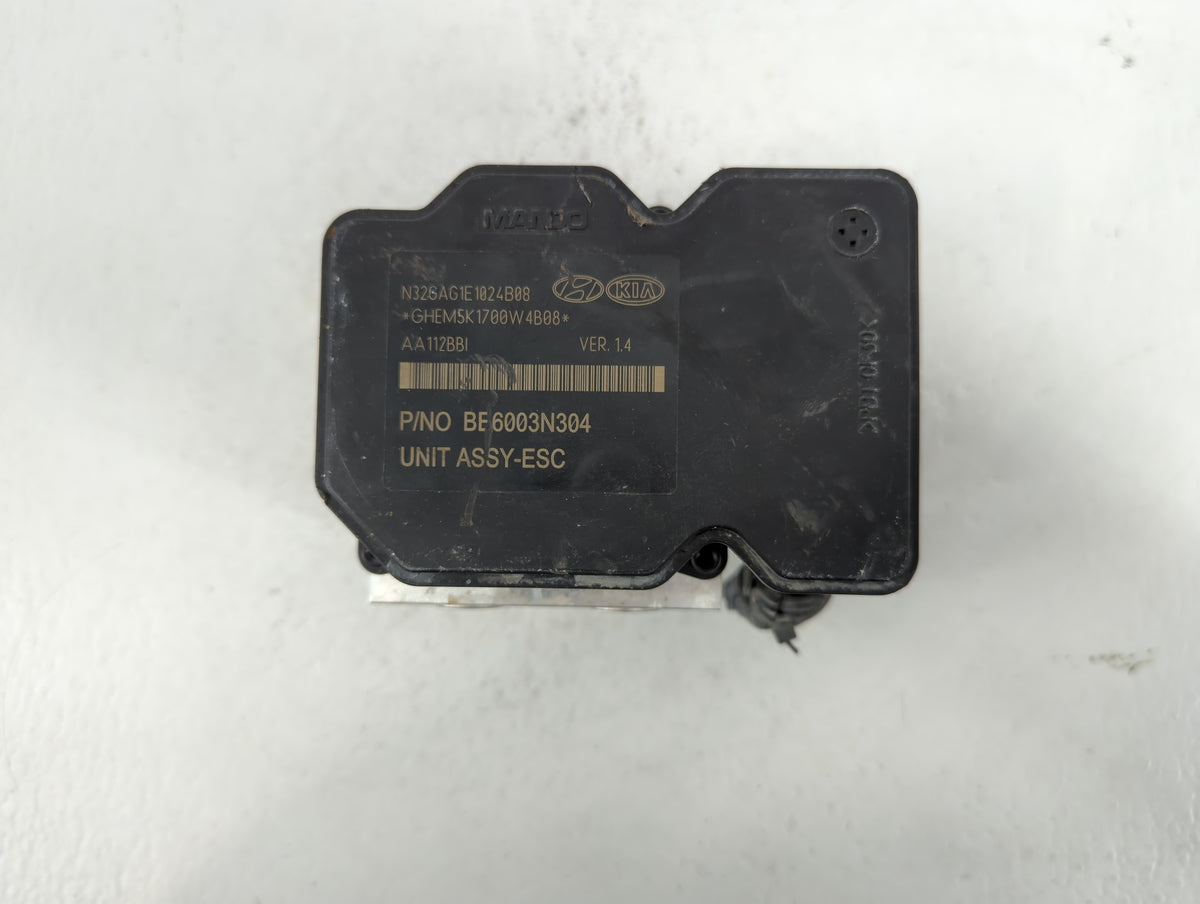 2014-2016 Kia Cadenza Anti-Lock Brake ABS Pump Module Actuator OEM P/N:BE6003N304 Fits Fits 2014 2015 2016 OEM Used Auto Par