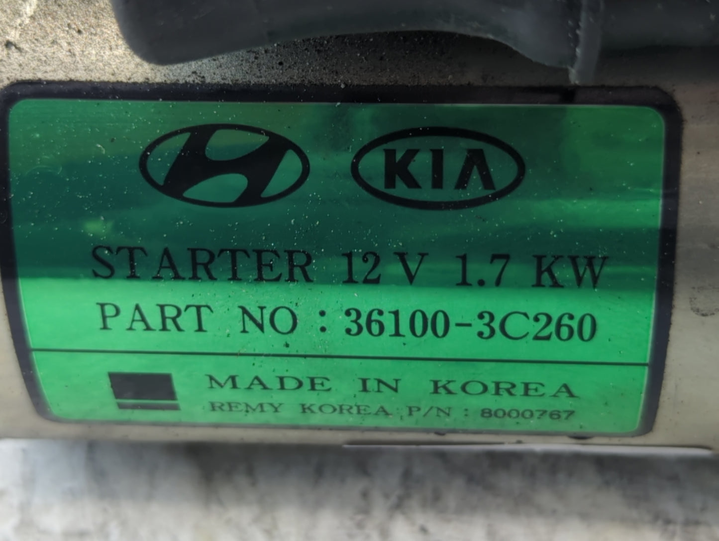 2015-2020 Kia Cadenza Car Starter Motor Solenoid OEM P/N:8000767 36100-3C260 Fits Fits 2015 2016 2017 2018 2019 2020 OEM Use