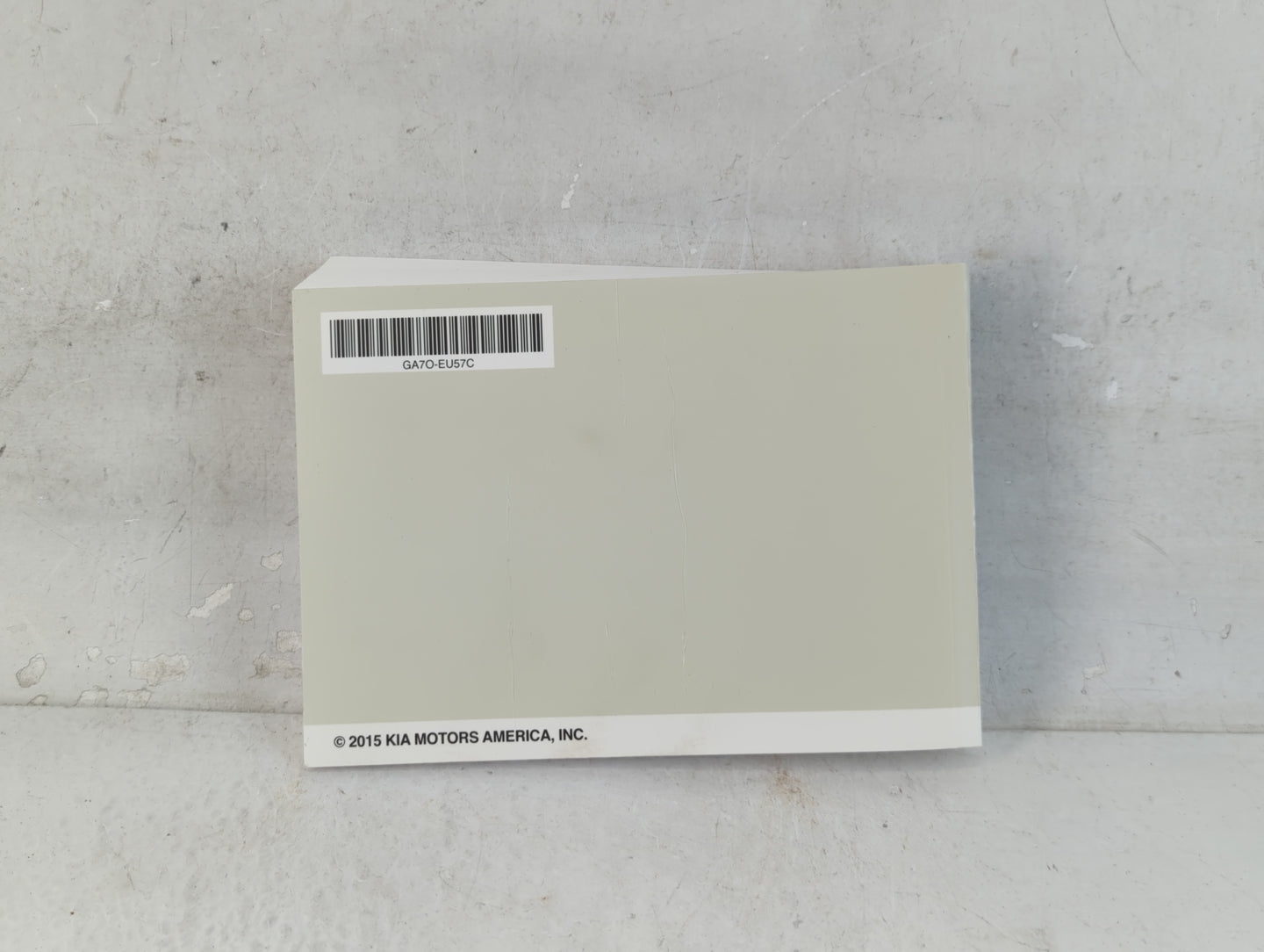 2016 Kia Forte Owners Manual Book Guide P/N:GA7O-EU57C OEM Used Auto Parts - Oemusedautoparts1.com