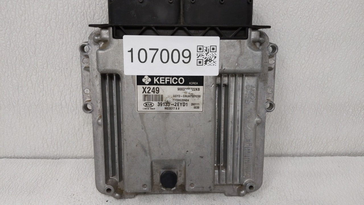 2016 Kia Forte PCM Engine Control Computer ECU ECM PCU OEM P/N:39133-2EYD1 39133-2EYB7 Fits OEM Used Auto Parts - Oemusedaut