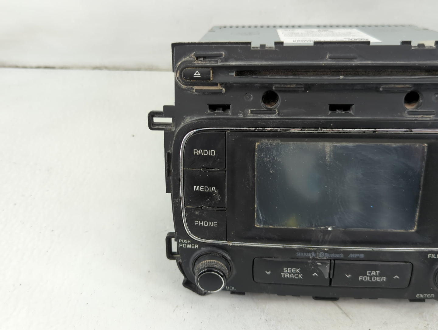 2015-2016 Kia Forte Radio AM FM Cd Player Receiver Replacement P/N:96180-A7290WK Fits Fits 2015 2016 OEM Used Auto Parts - O