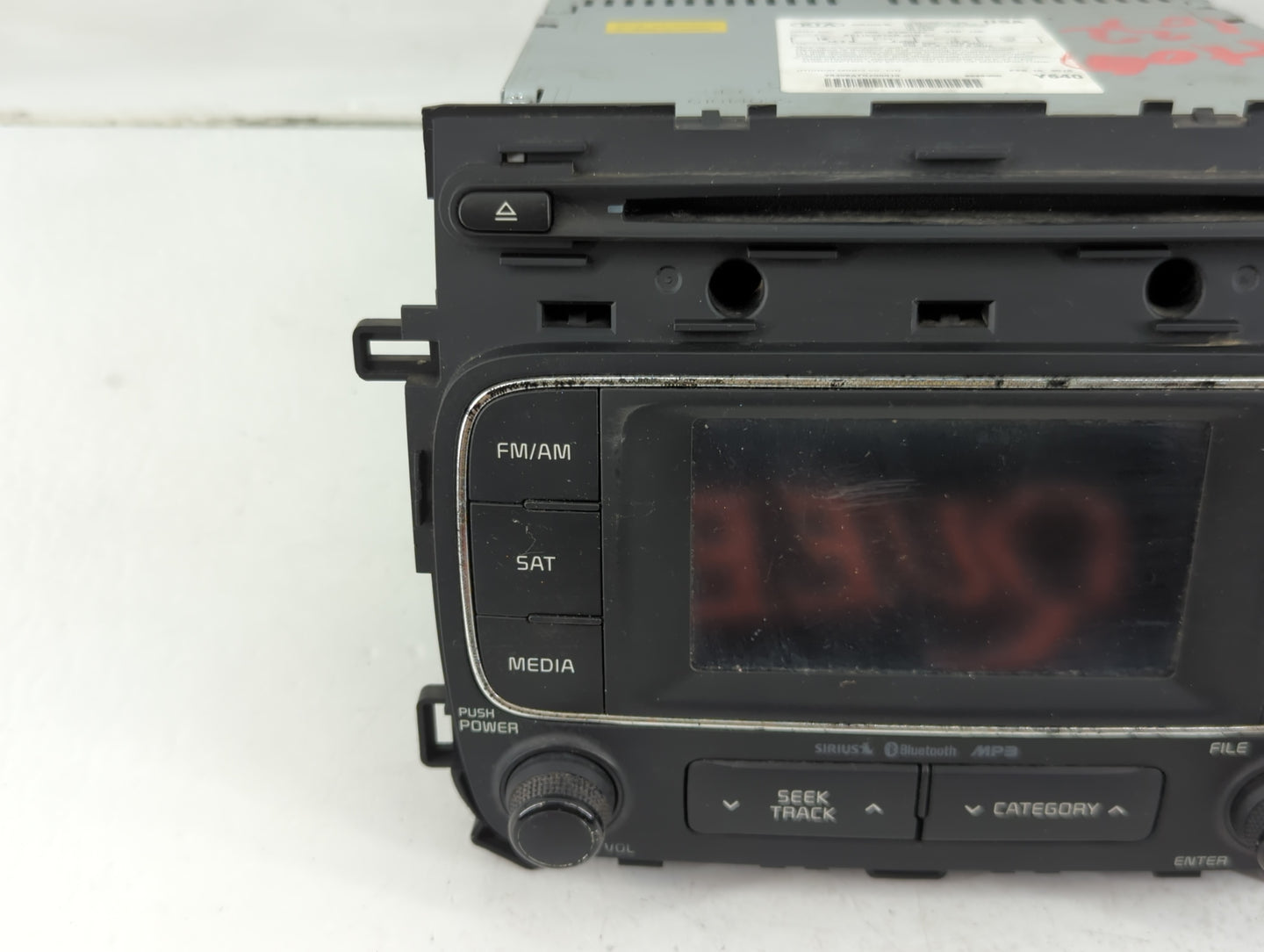 2014-2016 Kia Forte Radio AM FM Cd Player Receiver Replacement P/N:96160-A7401WK Fits Fits 2014 2015 2016 OEM Used Auto Part