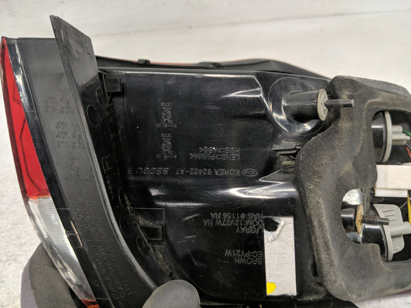 2014-2016 Kia Forte Tail Light Assembly Passenger Right OEM Fits Fits 2014 2015 2016 OEM Used Auto Parts - Oemusedautoparts1