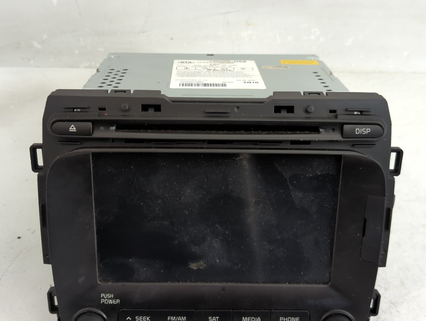 2014-2016 Kia Forte Radio AM FM Cd Player Receiver Replacement P/N:96560-A7104WK Fits Fits 2014 2015 2016 OEM Used Auto Part