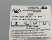 2014-2016 Kia Forte Radio AM FM Cd Player Receiver Replacement P/N:96560-A7104WK Fits Fits 2014 2015 2016 OEM Used Auto Part