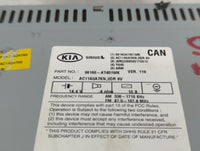 2014-2016 Kia Forte Radio AM FM Cd Player Receiver Replacement P/N:95160-A7451 Fits Fits 2014 2015 2016 OEM Used Auto Parts 