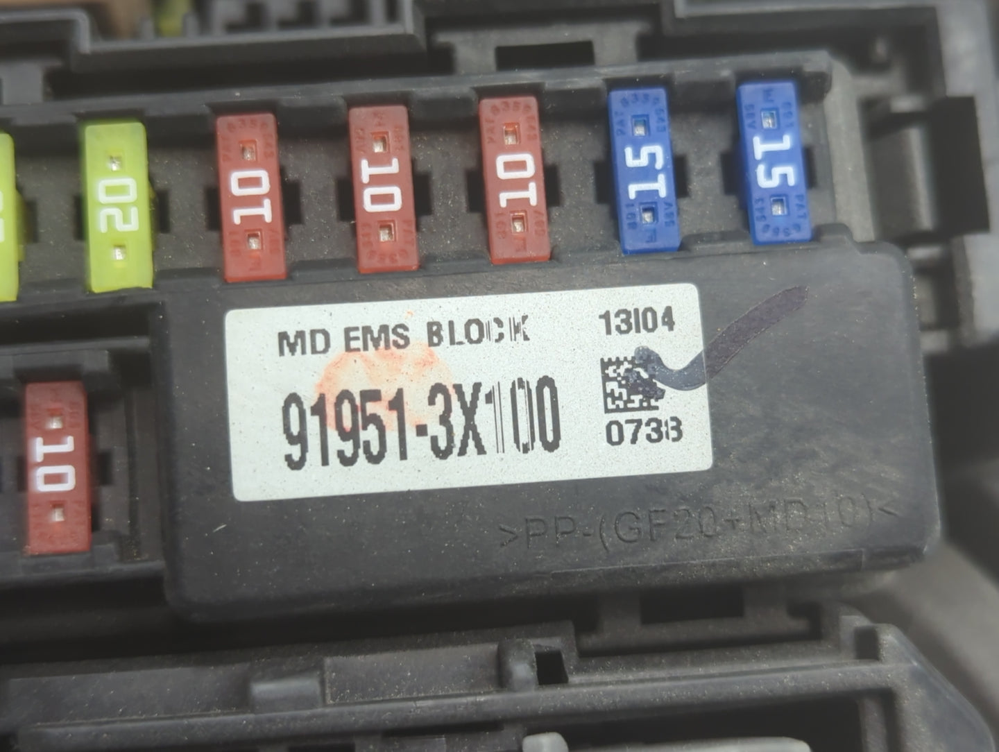 2014-2016 Kia Forte Fusebox Fuse Box Panel Relay Module P/N:919513X100 91950-3X510, 91204-A7632 Fits Fits 2014 2015 2016 OEM