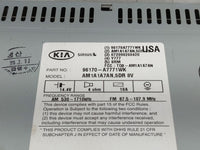 2014-2016 Kia Forte Radio AM FM Cd Player Receiver Replacement P/N:96170-A7771WK Fits Fits 2014 2015 2016 OEM Used Auto Part