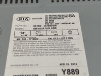 2015-2016 Kia Forte Radio AM FM Cd Player Receiver Replacement P/N:96180-A7890WK Fits Fits 2015 2016 OEM Used Auto Parts - O
